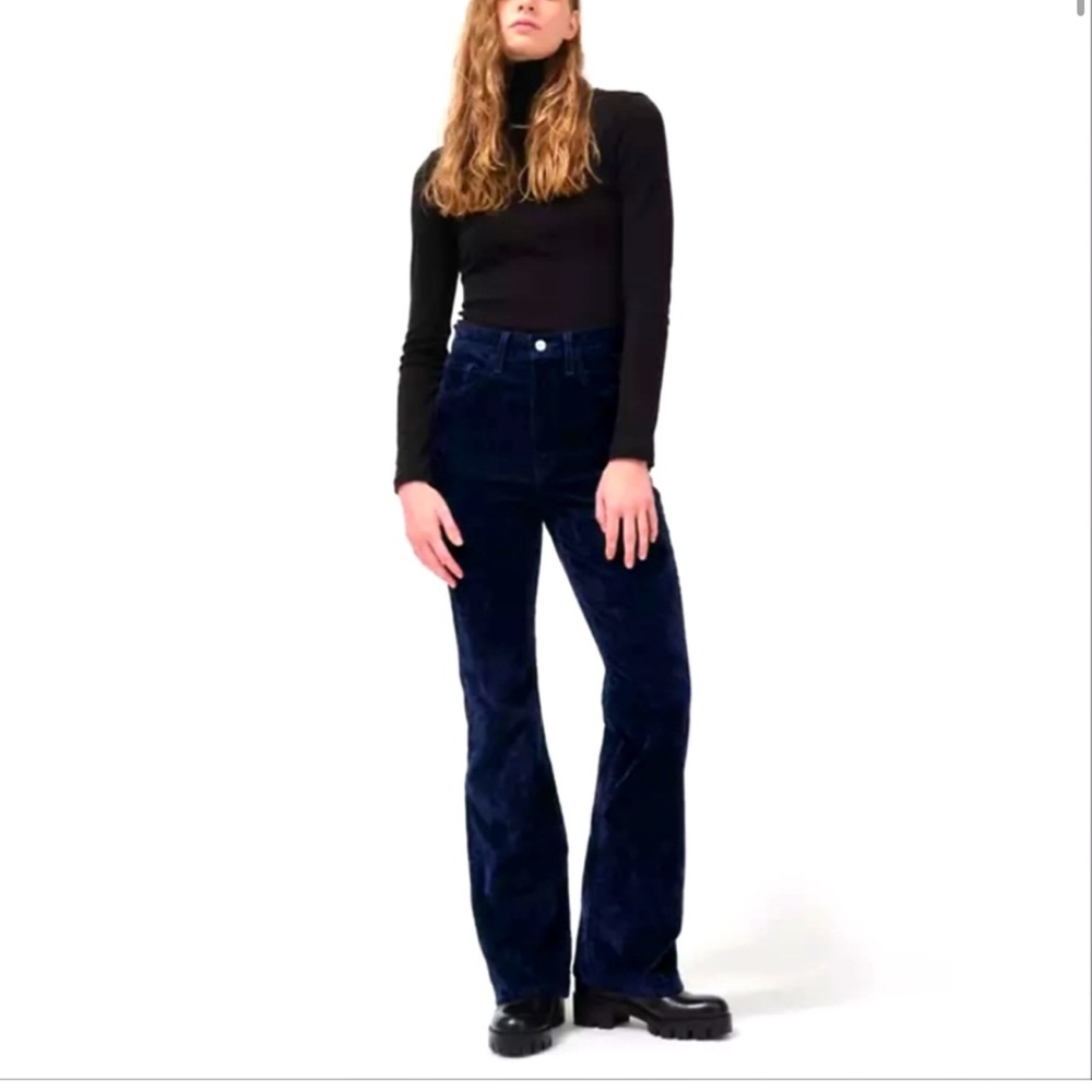 LEVI'S Premium Ribcage Bootcut Blue Velvet Flare Jeans